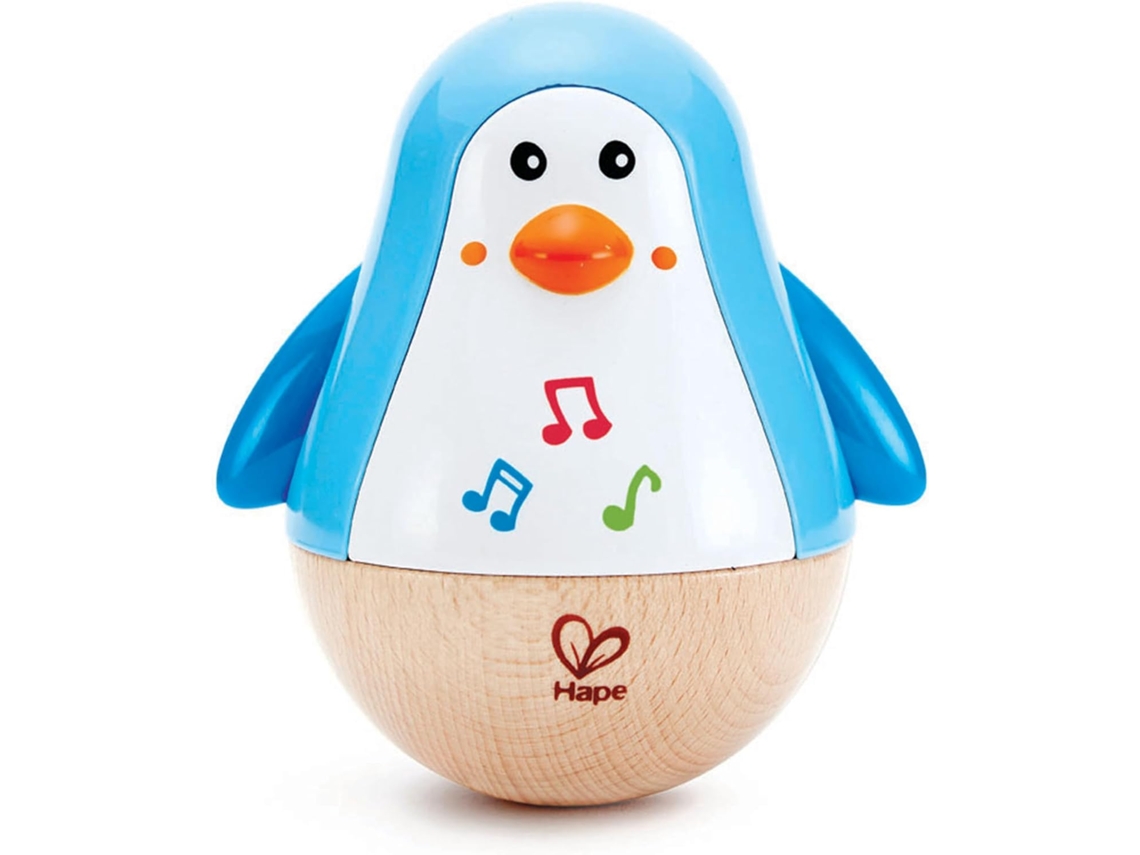 Pinguim Brinquedo de Bebê de Sino de Madeira STELASPLEN