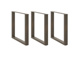 Dining Table Leg, Dining Table Legs Vidaxl Marrom Aço (90 X (72-73) Cm)