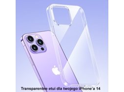 Capa para iPhone 14 Pro Max USAMS Pele Sintética Transparente