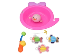 Primerox brinquedo de Pesca de Banho Infantil Peixe Cartoon Colorido Brincadeira Presente Aniversário 3+