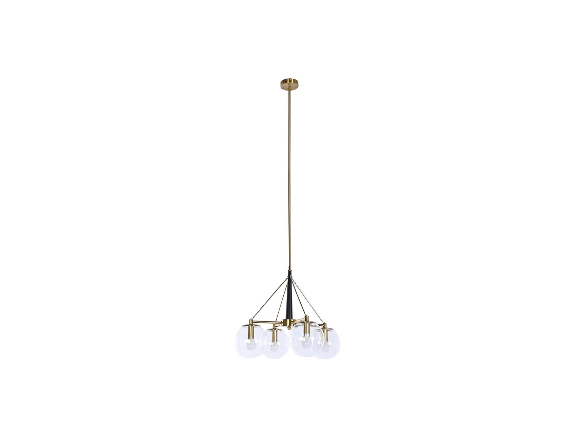 Candeeiro de Teto DKD HOME DECOR DKD Home Decor 50 x 50 x 144 cm Cristal Dourado Metal 50 W