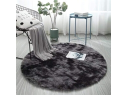 Tapete Ehstmind Chickwin Pelúcia Redondo Felpudo Moderno Fofo Antiderrapante Multicor (100x50x50cm)