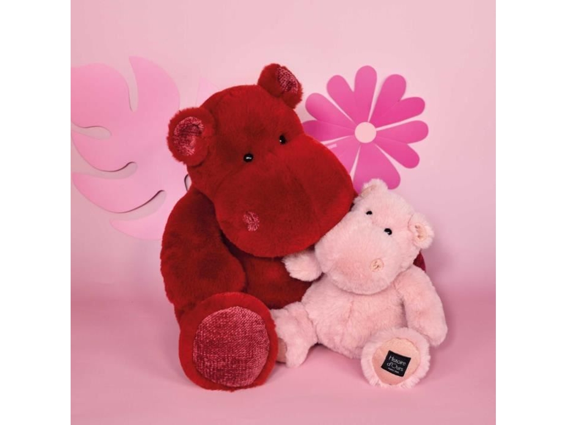 Peluche Bear Story Hipopótamo Vermelho 40Cm Bebé Nascimento HISTOIRE D'OURS