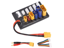 Placa de carregamento paralelo balanceado para baterias 6S com interfaces XT90 XT30 EC3 EC5 T XT60 adaptador YURU