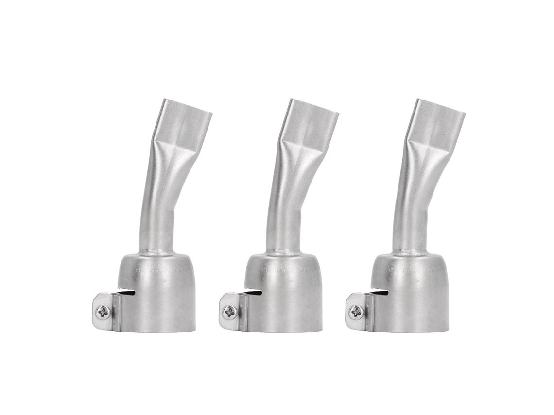 3 Pontas De Solda Planas De Aço Inoxidável 20mm Para Pistola De Ar Quente Pp Pvc