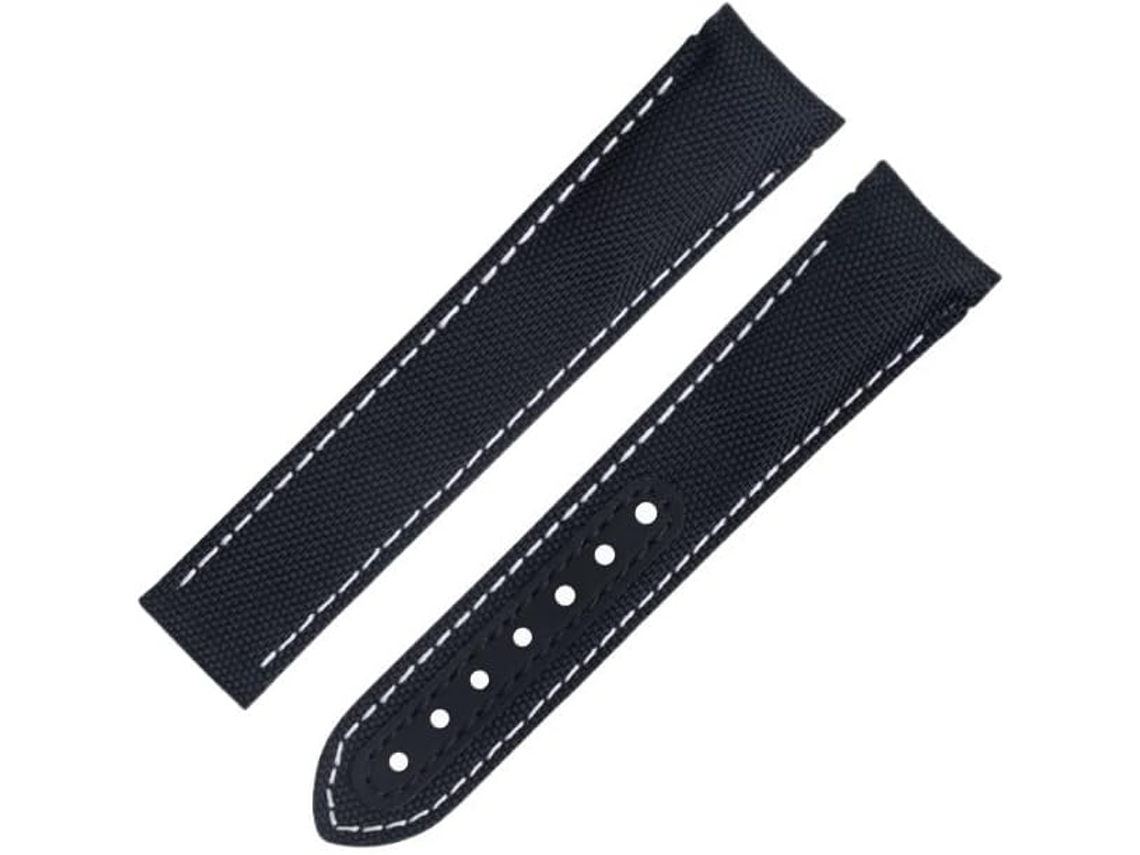 Pulseira de couro de 20 mm de alta qualidade confortável e resistente para relógio S/MARCA