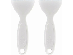 Herramientas de descongelamiento para nevera, cuchara de acero inoxidable, paleta antidescongelante, limpieza duradera de hielo, 2 piezas | S/MARCA