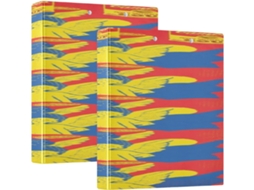 Pasta Escolar Estilo Quadrinhos Americanos Com Anjo 1-1 2 Polegadas, 3 Argolas Com Sacos, Pacote Com 1 2 Massas, 200 Folhas