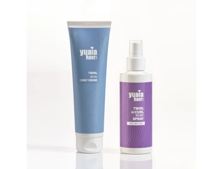 Twirl And Curl Set Creme para Cachos Spray de Sal Marinho YUAIA HAIRCARE