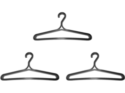 Cabide Triplo para Roupa de Mergulho, Cabide Dobrável para Casacos de Natação, Preto SFUSHOS