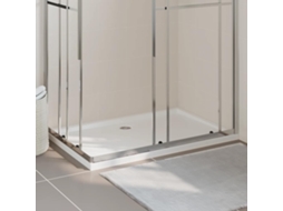 Vidaxl Base De Chuveiro Retangular 80x120 Cm Abs Branco