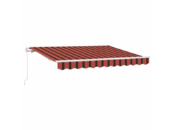 Maison Exclusive - Toldo Retrátil Manual Laranja 300 X 200 Cm Tecido
