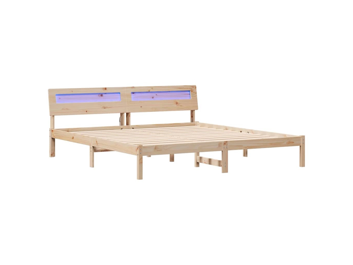 Estrutura da Cama com Cabeceira Castanho 180 X 200 Cm MAISON EXCLUSIVE