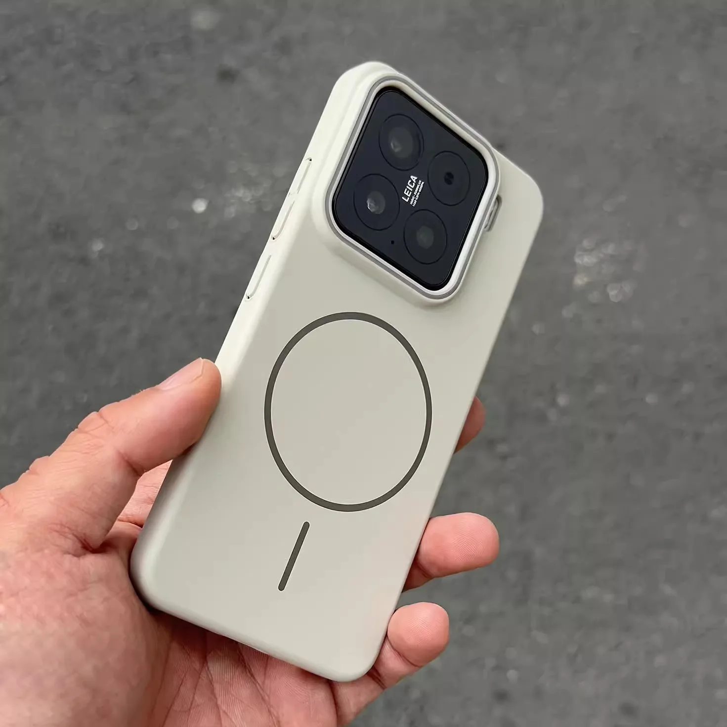 (blanco Xiaomi 13) Funda Rígida Magnética, Protector De Carga