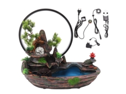 Fontana De Pedras Com Luz E Atomizador Laxiscreed Para Decoração De Interior E Exterior