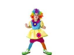Fato de palhaço de circo para menina