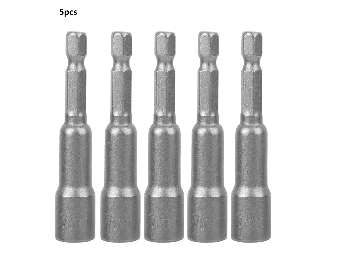 5pcs Chave de Fenda Hexagonal Magnética 7mm S/MARCA