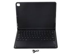 Capa De Teclado Sem Fio Com Teclas Redondas De 10 Polegadas E Capa De Silicone Para Tablet Ios/air 10.5/pro 10.5, Preta Slowmoose