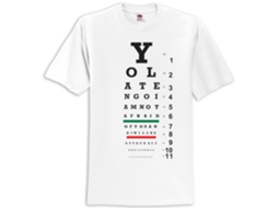 Yo La Tengo Eye Chart T shirt ROCKINSTONE Unisex Adults Best Sellers Size:m