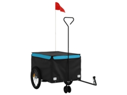 Bike Trailer, Bike Trailers Vidaxl Azul Ferro (137 X 68 X 59 Cm)