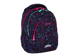 Mochila Head Midnight Cats Ab330 com dois compartimentos