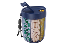 Organizador De Comprimidos Eifson 6 Vitaminas Anti-mistura Sem Bpa (azul Marinho)