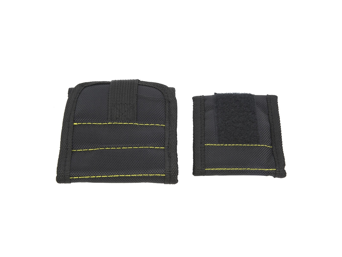 Bolsa de pulso magnética para ferramentas com ímã para parafusos, pregos e peças - Preta