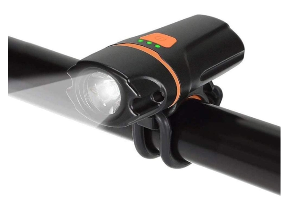 Conjunto Luz Bicicleta 4modos Display Ipx8 Mtb/estrada Preto Yizhood