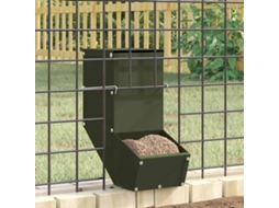 Vidaxl Comedouro Para Coelhos Verde-azeitona 12,5 X 26 X 28,5 Cm 1 Kg