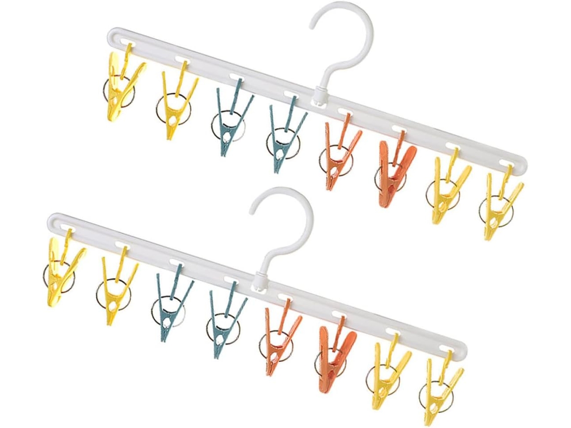 Organizador de chapéus em plástico branco, 2 peças GOKOCO