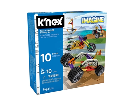 K'Nex Imagine Vehicle Set 10 Models (Idade Mínima Recomendada: 5 anos)