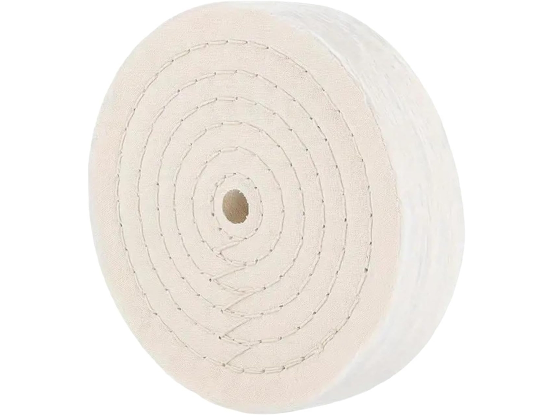 Disco De Polimento Algodão 8" X 70 Grãos Para Esmerilhadeiras