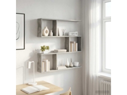 Vidaxl Prateleira De Parede Cinzento Cimento 80 X 12 X 79,5 Cm