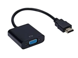 Adaptador Hdmi Para Vga Conversor Adaptador Hdmi Para Vga Com Full Hd 1080p Preto Lalamoli