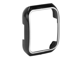 Capa Protetora para Oppo Watch 3 Pro de Pc Resistente a Arranhões Smart Watch Preto e Branco