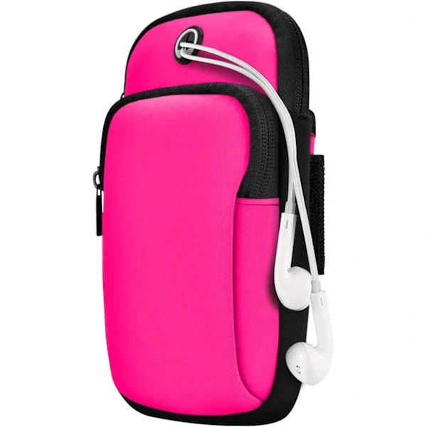 Pulseira Porta-celular Feminina (vermelho Rosado)
