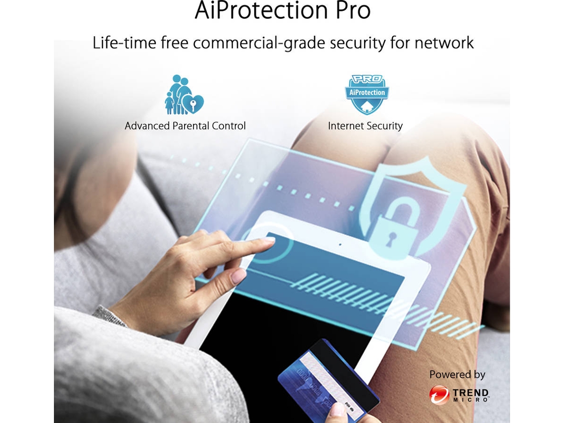 Sistema Mesh ASUS ZENWIFI AX XT8 (1 Unidade - AX6600 - Tri Band)