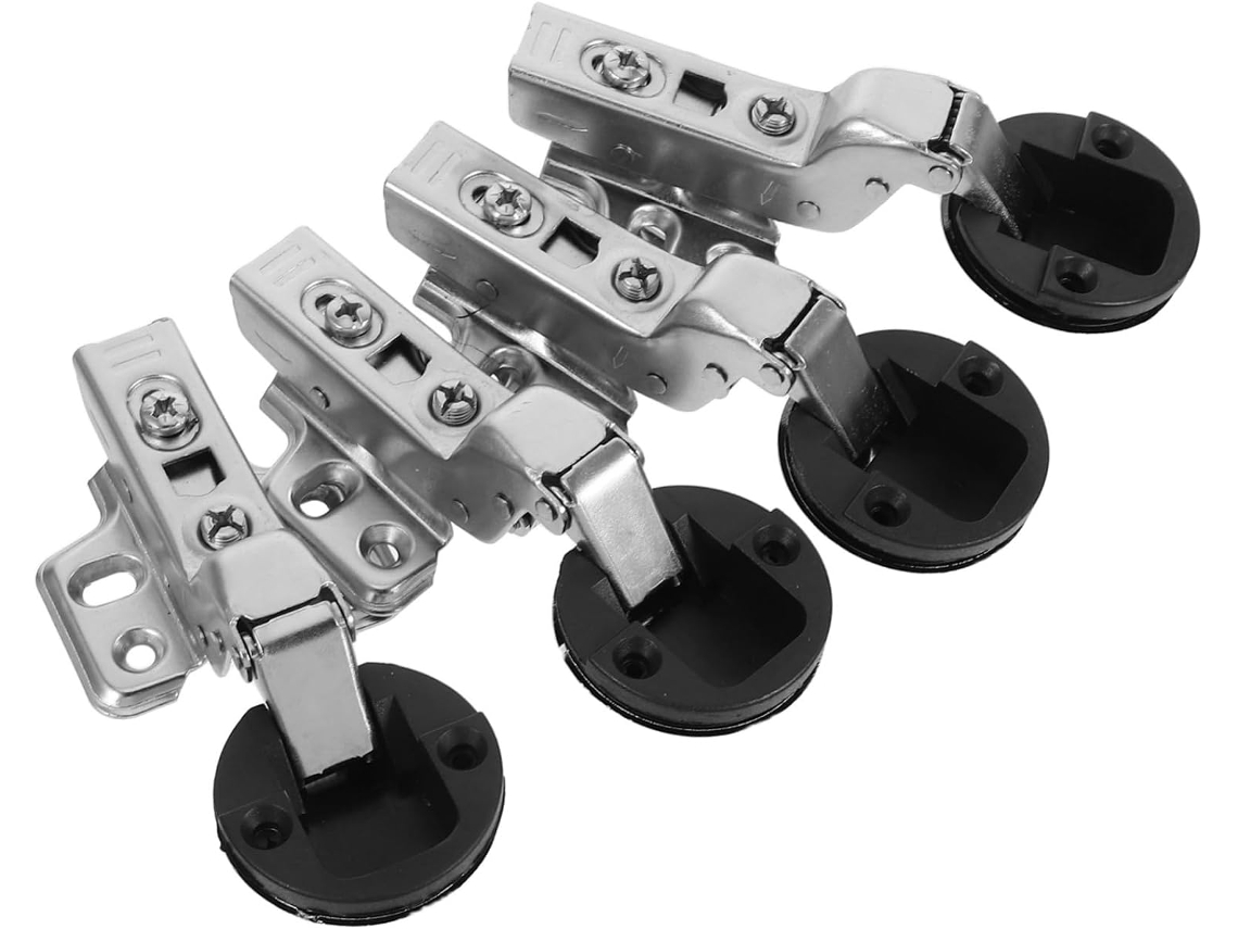 Conjunto De 4 Dobradiças Fechamento Suave Para Portas Vidro, Ocultas