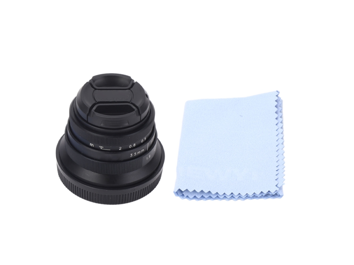 35mm F1.6 Large Aperture Manual Focus Fixed Prime Lens Wide Angle Low Distortion For Eos M M2 M3 M5 M6 M10 M100 LAXISCREED