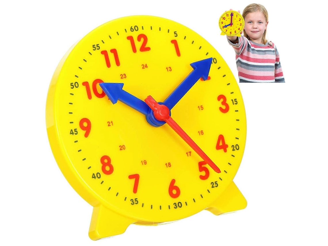 Relógio De Aprendizagem Tcgg Para Crianças, Demonstração Ensinar A Dizer As Horas, Brinquedo Educat Ivo Aprendizado