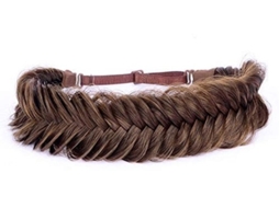 Cinta De Cabelo Com Trança - Cabelo Artificial - Toupet Elástico - Acessório De Beleza - Resistente Ao Calor - Largura Aproximadamente 3,8 Cm - Cinta