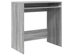 Conjunto 1 Mesa Moderna Vidaxl Cinzento Derivados De Madeira (77,5 X 43 X 79 Cm)