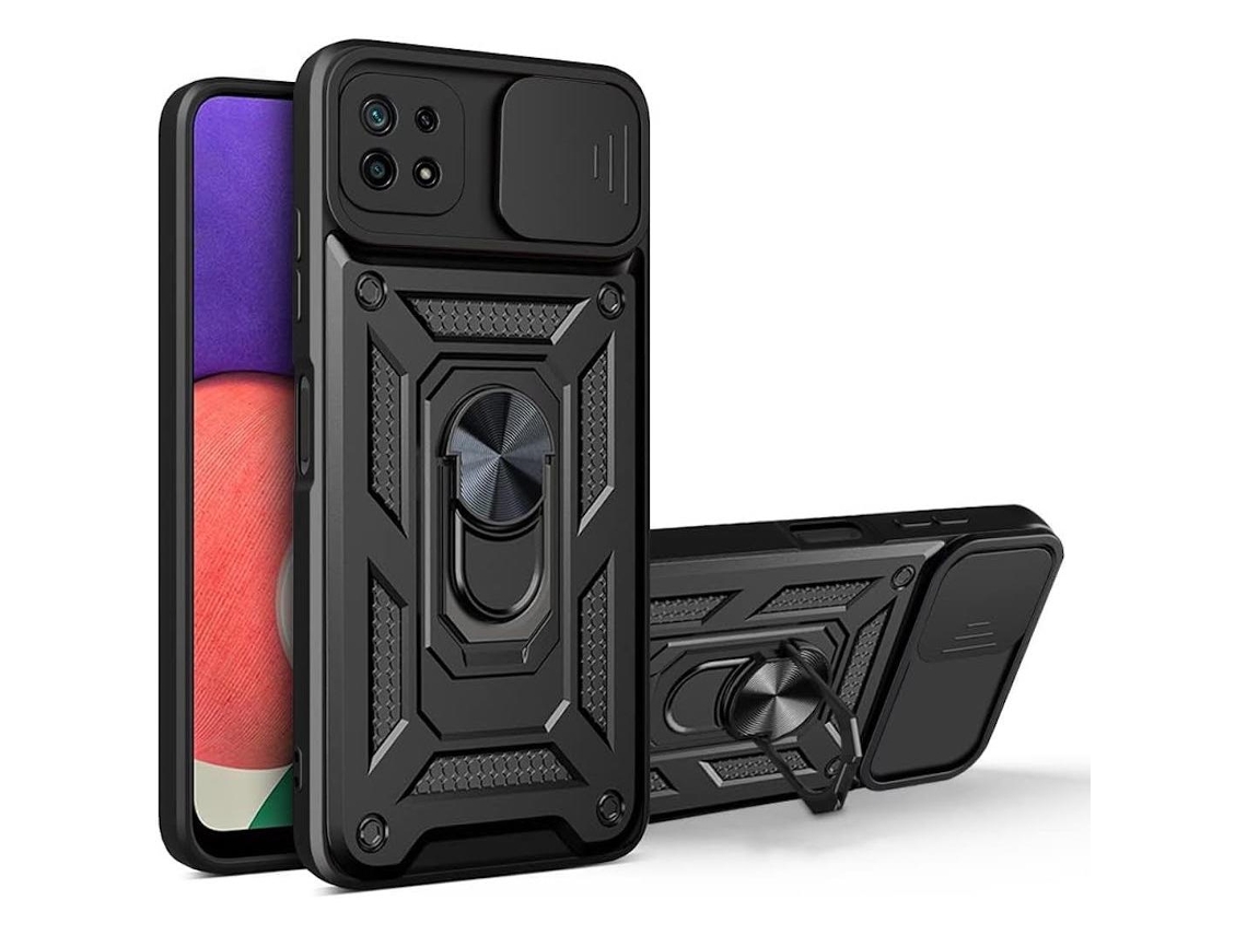 Capa Para Samsung Galaxy A22 (5g) À Prova De Choque Com Anel De Proteção Para Lente Fanpesp Protetor De Tela Para Celularvayotoy