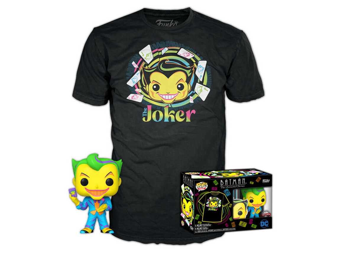 Conjunto Figura Pop Tee Dc Comics Batman Joker Exclusive
