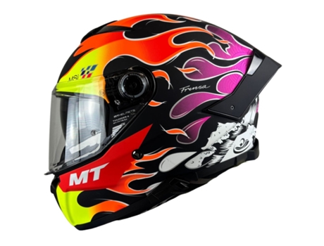 Capacete Mt Thunder 4 Sv Yamanaka 2024 B8 Preto/Roxo/Amarelo S