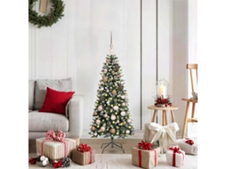 Vidaxl Árvore De Natal Artificial Verde 120 Cm Pvc, Plástico E Aço