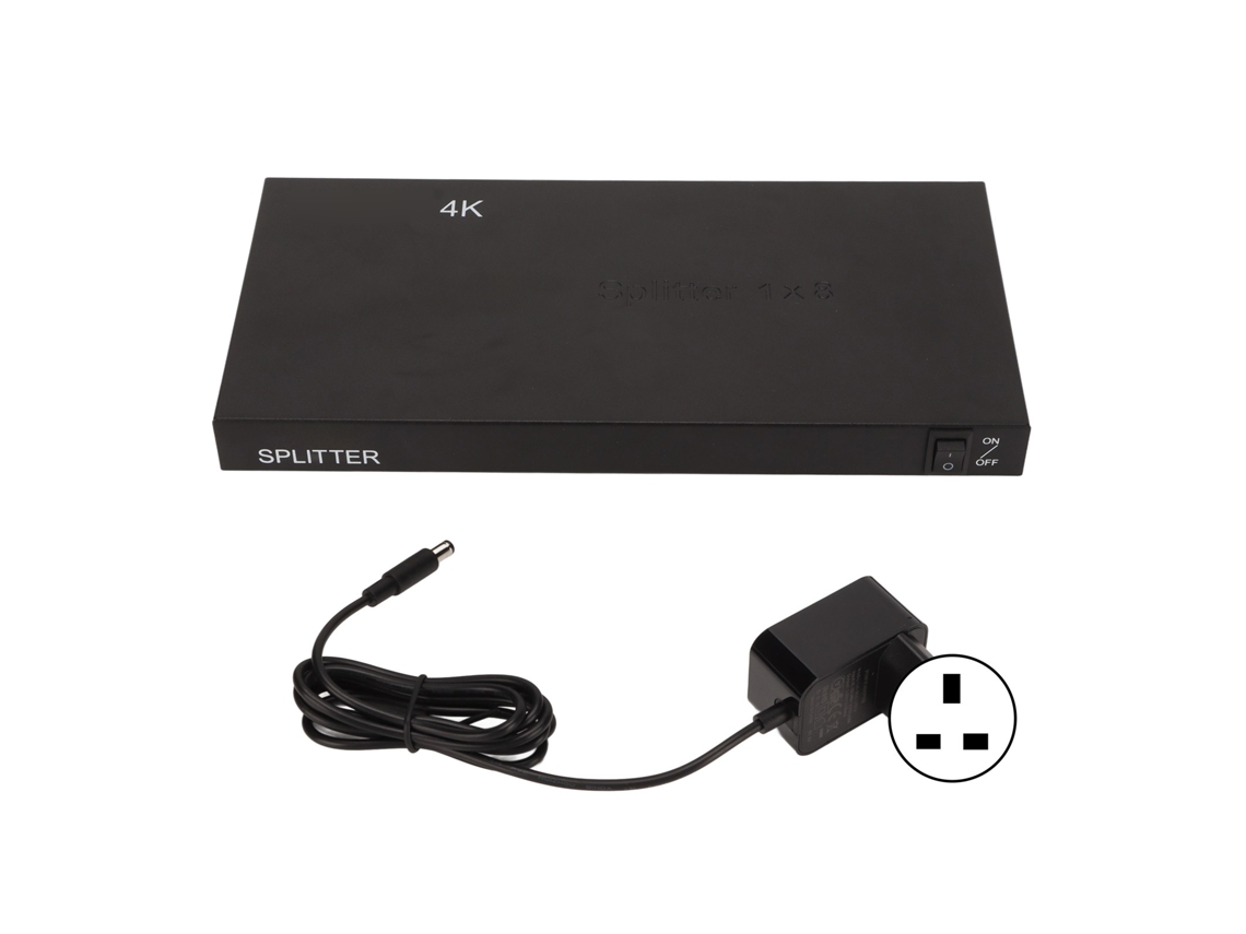 Divisor Hdmi 1x8 4k LAXISCREED com Plug Uk
