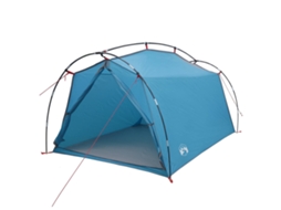 Conjunto 1 Tenda Túnel Vidaxl Azul Poliéster (2 Pessoas)