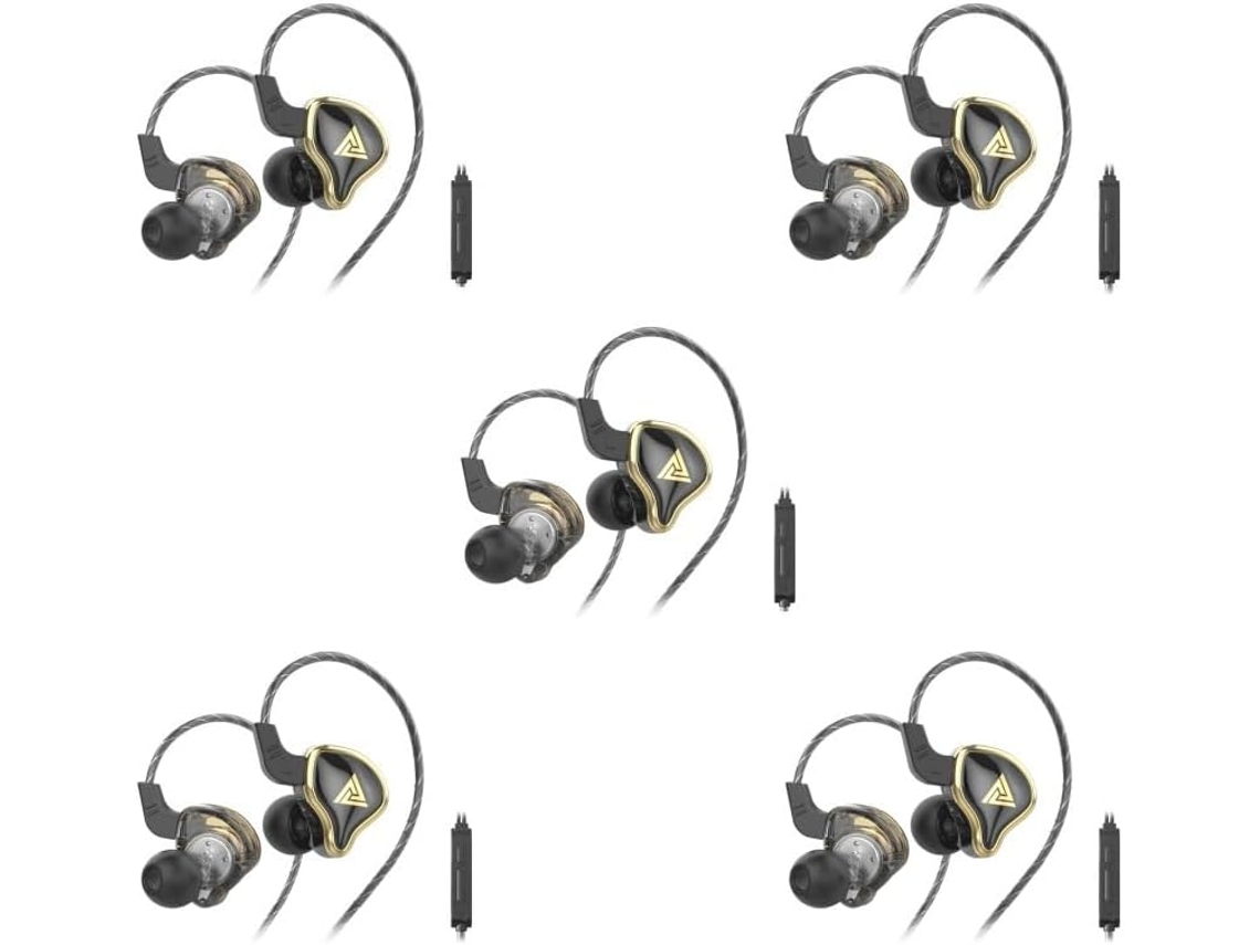 Lote De 5 Fones De Ouvido Intra - Auriculares Com Prêmio Jack 3, 5 Mm Anti - Ruído, De Ouvido Esportivos
