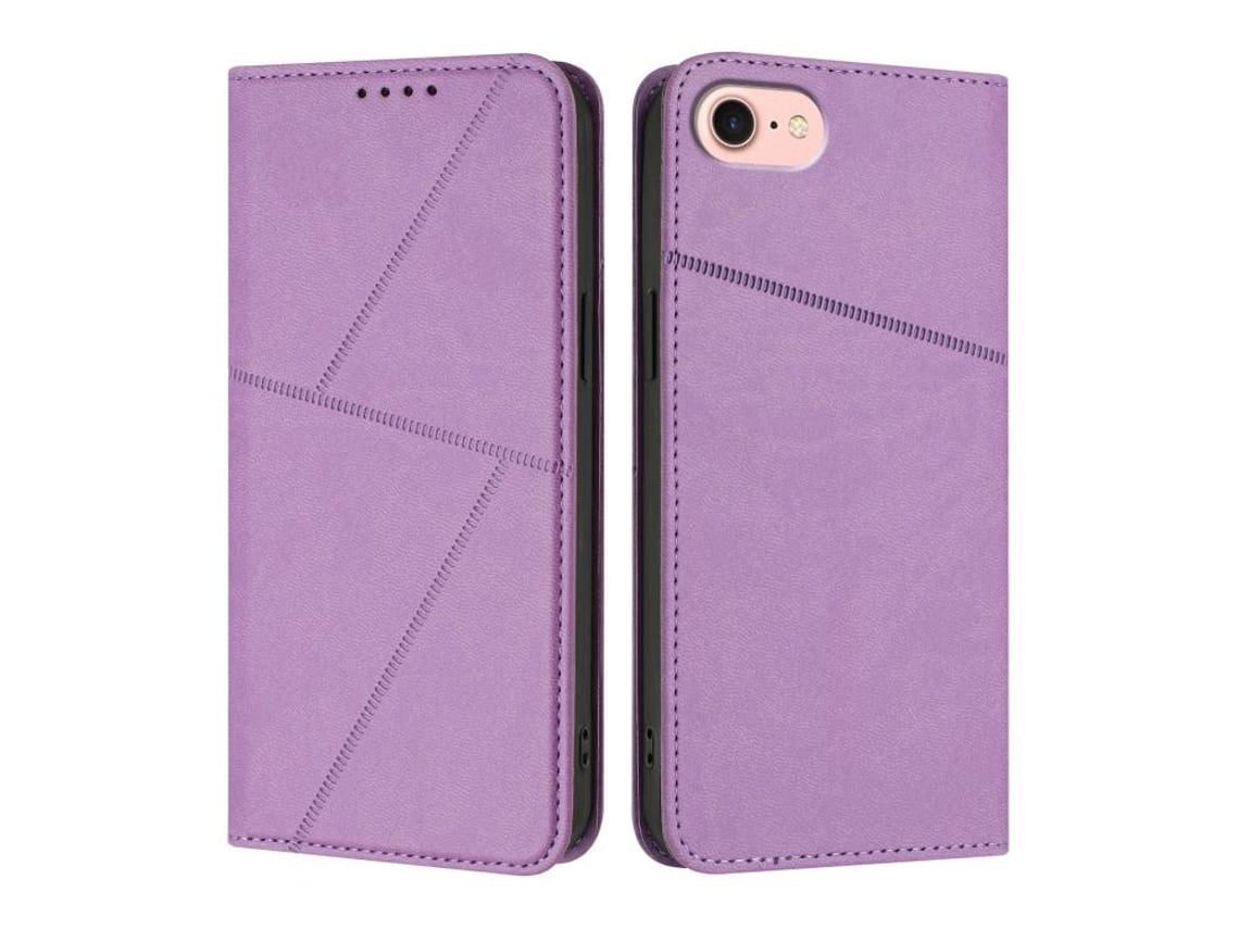 Capa De Couro Fosco Para Iphone 17e - Flip Magnético
